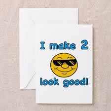 Funny 2nd Birthday (Blue) Greeting Card for