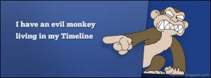 Evil, Monkey, Funny, Facebook, Timeline, Cover