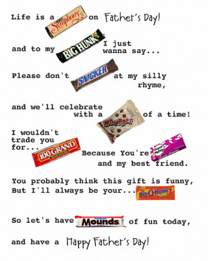 Cute Quotes Cute Sayings Using Candy Bars for Parents