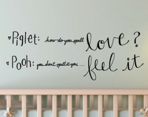 Whimsical Winnie the Pooh quote. Pe rfect for your childs bedroom ...