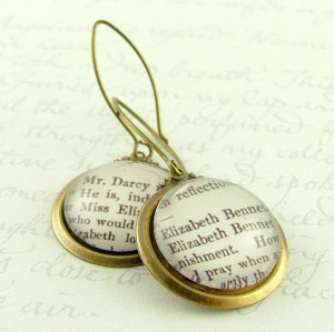 ... Bennet and Mr Darcy' - Jane Austen Literary Book Quote Jewelry