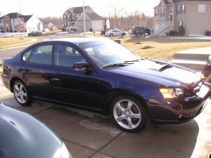 Stock 2005 Subaru Legacy GT Sedan 5MT 1/4 mile Drag Racing trap speed