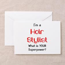 hair stylist Greeting Card for