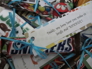 Cute Candy Gifts With Sayings. Fathers Day Quotes For Preschoolers ...