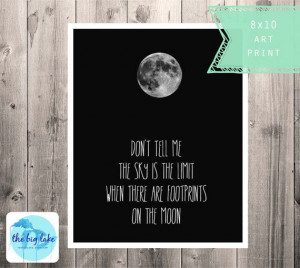footprints on the moon - inspirational quote - motivational poster ...