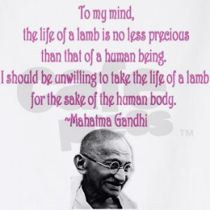 Mahatma Gandhi Vegetarian/Vegan Quote BBQ Apron