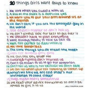 Tumblr Quote (2O Things Girls Want Guys to Know)