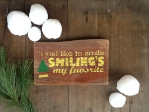 Vintage Wood Sign Rustic Wood Sign ELF Quote by BoardsBottlesnMore, $ ...
