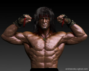 Rambo III - W.I.P. Front view by Andreevsky