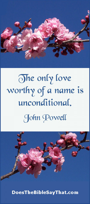 John Powell Quote on Unconditional Love
