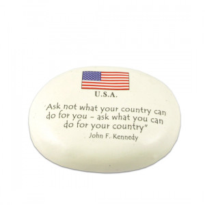 John F. Kennedy Ask Not Quote Paperweight