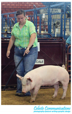 Lexie may be a first time showman but she doesn't dress like it.