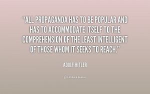 Adolf Hitler propaganda quote