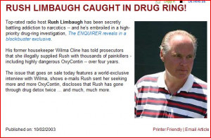 Rush Limbaugh CAUGHT IN INTERNATIONAL DRUG RING!! (John Edwards ...