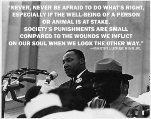 Martin Luther King, Jr. Quote Animal rights
