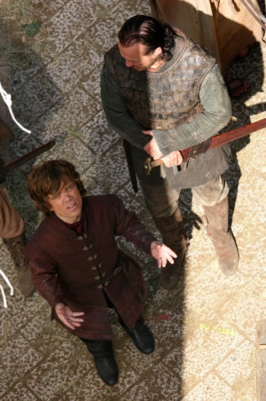Peter Dinklage Tyrion Lannister And Jerome Flynn BronnCredit Nika
