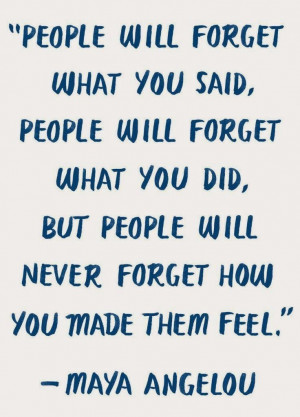 ... treat people the way you would want to be treated!!!!! Old saying, but