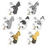 items featuring Great Danes in several coat colors and color schemes ...