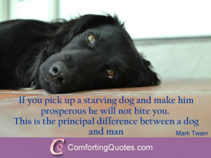 Mark Twain Quote About Dogs