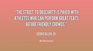 The street to obscurity is paved with athletes who can perform great ...