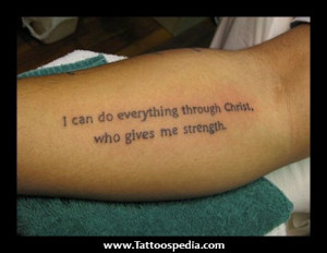 Religious Quote Tattoos Tumblr Christian quote tattoos