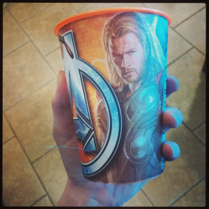 While drinking out of my favorite glass at my grandparents' this week ...