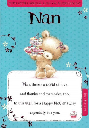 With Extra Special Love On Mother's Day Nan