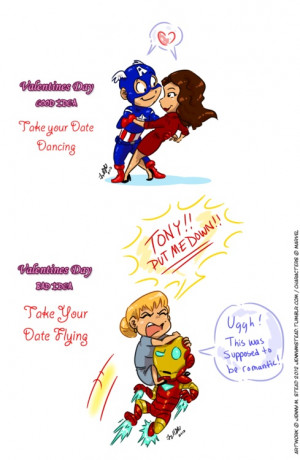 tags: Valentine's Day, Avengers, good idea, bad idea, Captain America ...