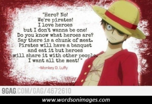 Monkey d luffy inspirational quotes