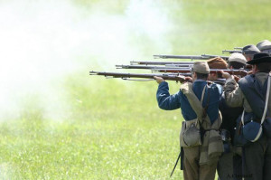 Union Soldier Shooting Civil war soldiers shooting: