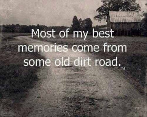 old dirt road.