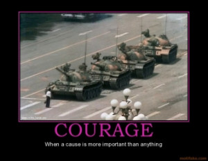 Courage Motivational Poster on Courage Demotivational Poster Page 1
