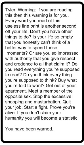 ... of Fight Club , which calls the movie a failed social commentary