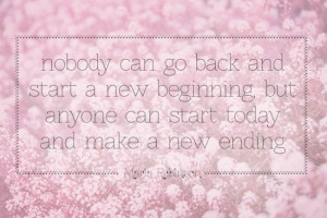 new beginnings and new endings