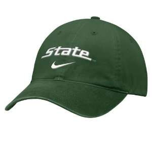 Nike Michigan State Spartans Green Campus II Hat Sports & Outdoors