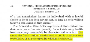 Re: 23 Eye-Opening Quotes From The Supreme Court Obamacare Decision