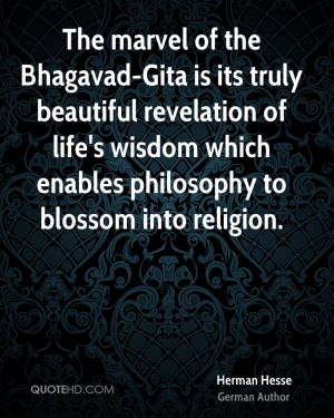 The marvel of the Bhagavad-Gita is its truly beautiful revelation of ...