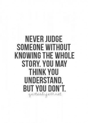 hate judgemental people!