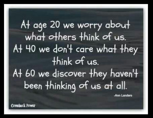 What they think of you is none of your business