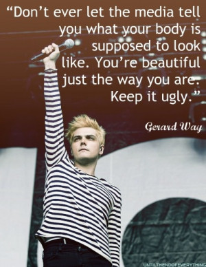 Gerard Way I love you! Not in a creepy 