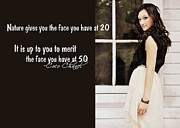 Coco Chanel Photos - MODELING quote by JAMART Photography
