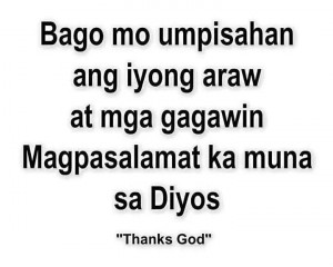 Diyos tagalog quotes