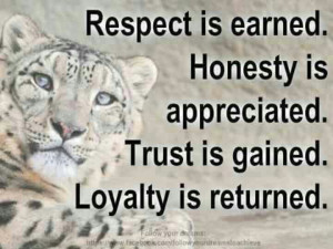 Respect,Honesty,Trust