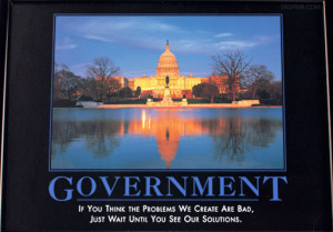 Of course, in this case, it's the government itself that granted the ...