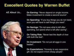 Warren Buffet quotes ...