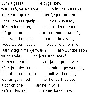 And now Heaney's translation.