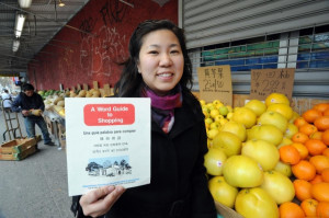 Assemblywoman Grace Meng with one of the multilingual pamphlets she ...