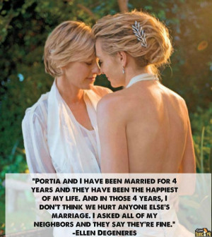 FunCork.com - Pictures - Ellen Degeneres and Portia Quote