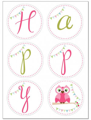 owl birthday free printables http howtonestforless com 2012 07 05 owl ...