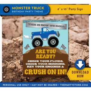 Monster Truck Birthday Party